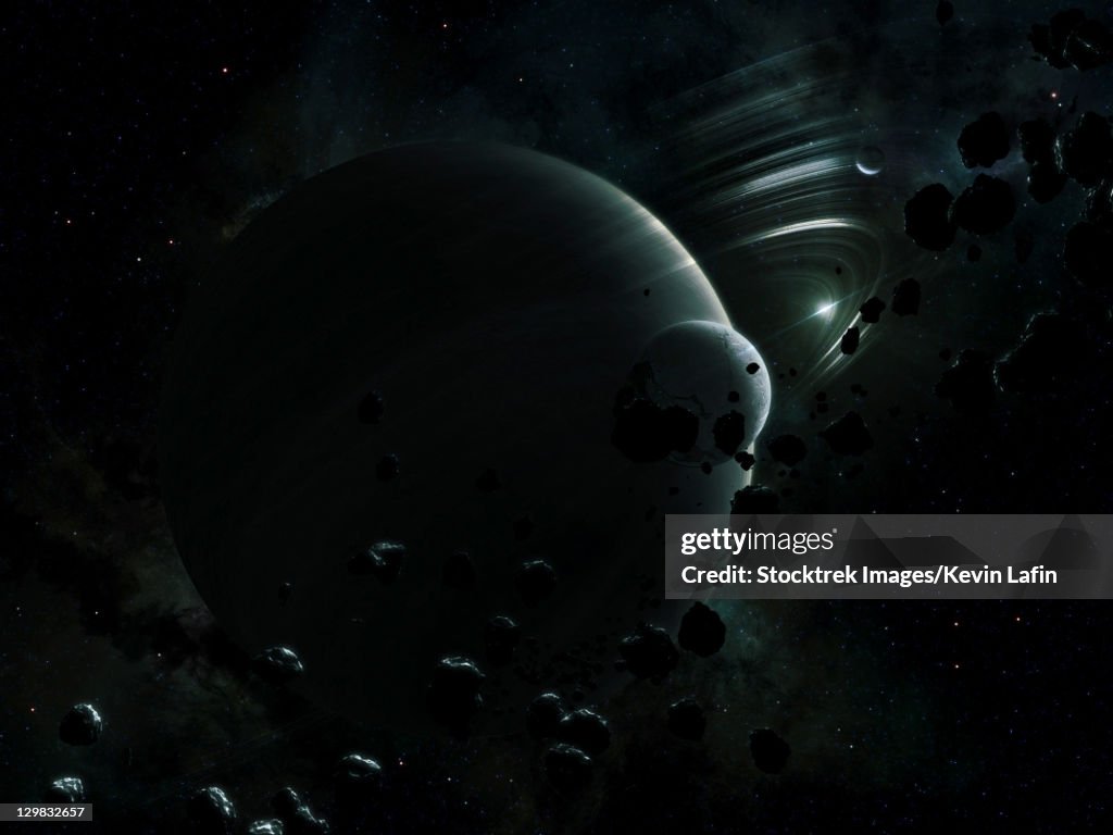 Illustration of Tyche, a hypothetical planet that could exist within the Oort Cloud in our solar system.
