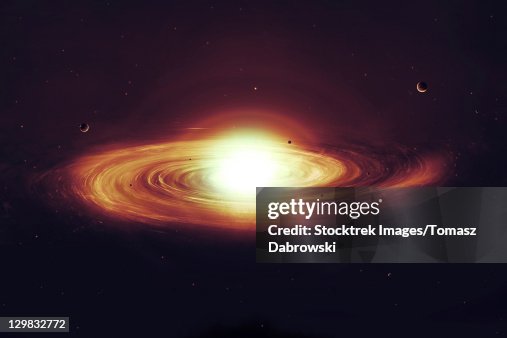 Implosion Of A Sun With Visible Solar System And Planets High-Res ...