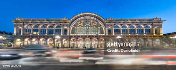 turin, porta nuova railway station - turin stock pictures, royalty-free photos & images