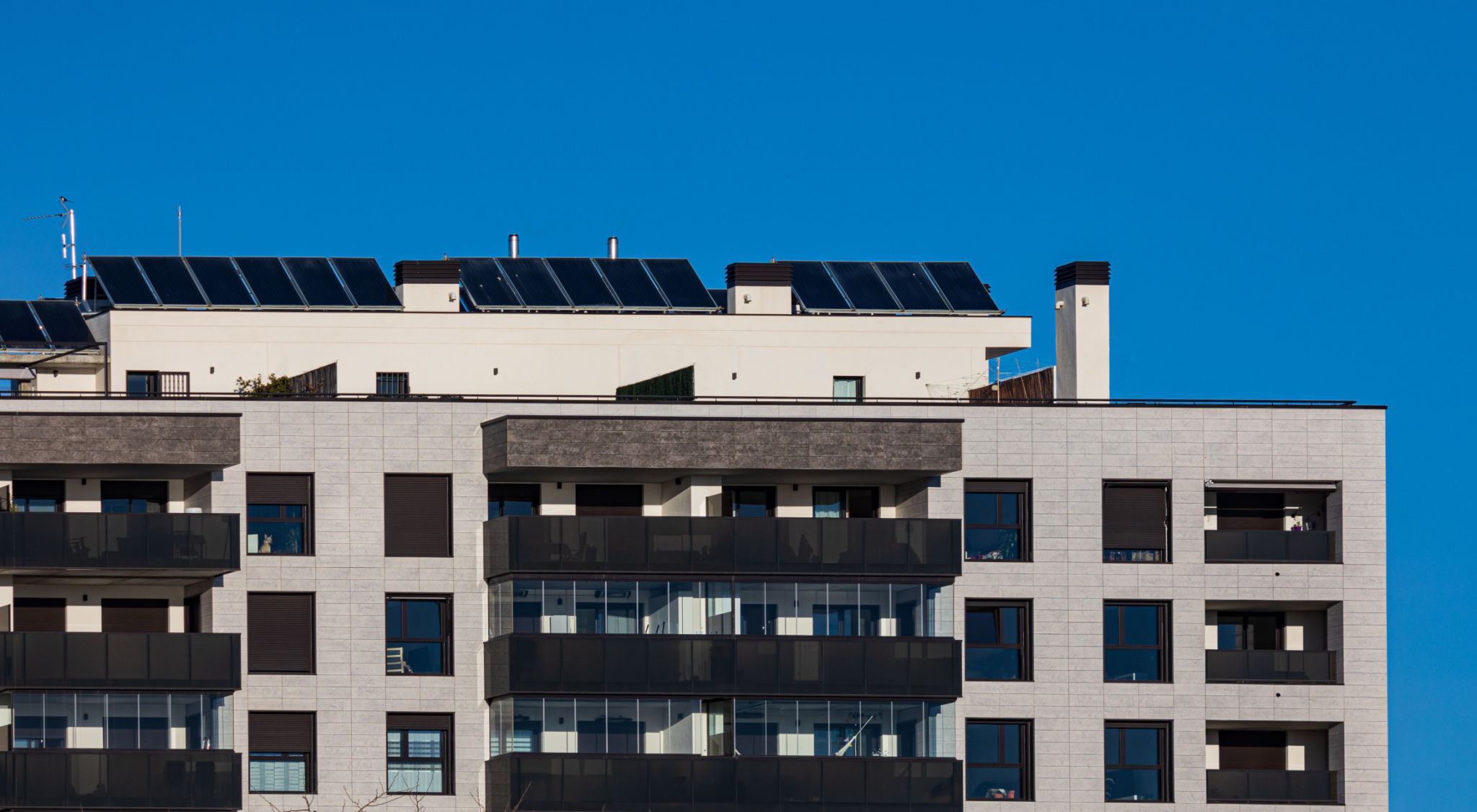 solar panels building