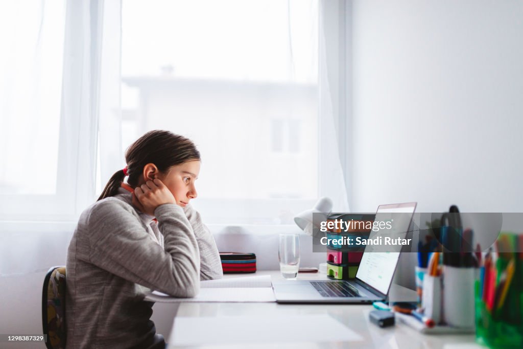 Distance Learning Home Homeschooling And Distance Learning High-Res Stock Photo - Getty Images