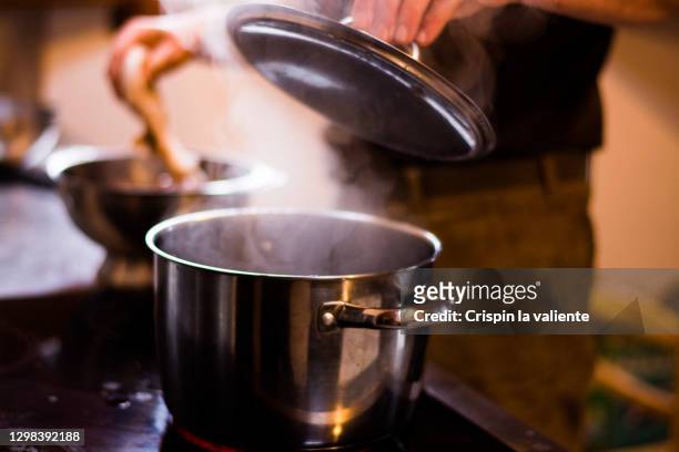 cooking, a pot on the fire - fumes cooking stock pictures, royalty-free photos & images