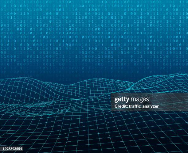 Landscape Technical Background Low Poly Technical Landscape Background High-Res Vector Graphic - Getty ...