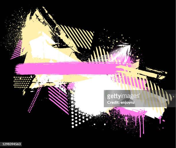 rosa gelb strukturierte grunge hintergrund - graffiti stock-grafiken, -clipart, -cartoons und -symbole