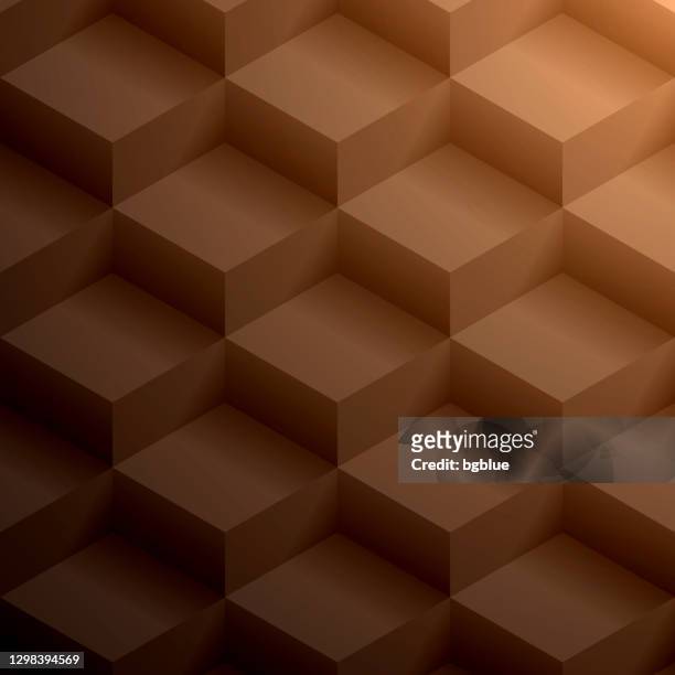 abstract brown background - geometric texture - box of chocolates stock illustrations