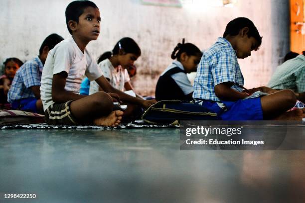 Christian school in Dharavi slum, Mumbai.