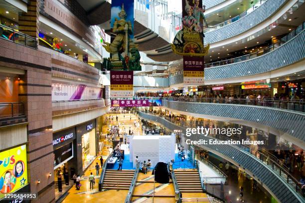 Shopping centers in Shanghai, China.