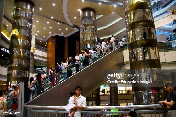 Shopping centers in Shanghai, China.