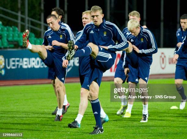 Scotland ace Darren Fletcher is put through his paces