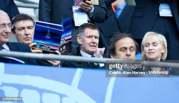 V RANGERS .CITY OF MANCHESTER STADIUM - ENGLAND.SFA chief executive Gordon Smith and SPL chairman Kex Gold