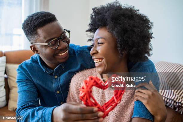 portrait of romantic couple in love - valentines day couple stock pictures, royalty-free photos & images