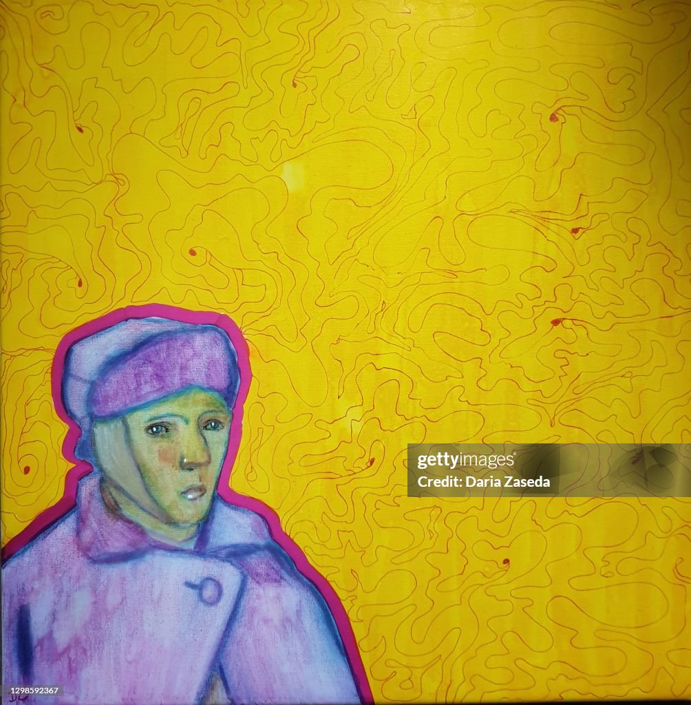 Oil portrait of Van Gogh