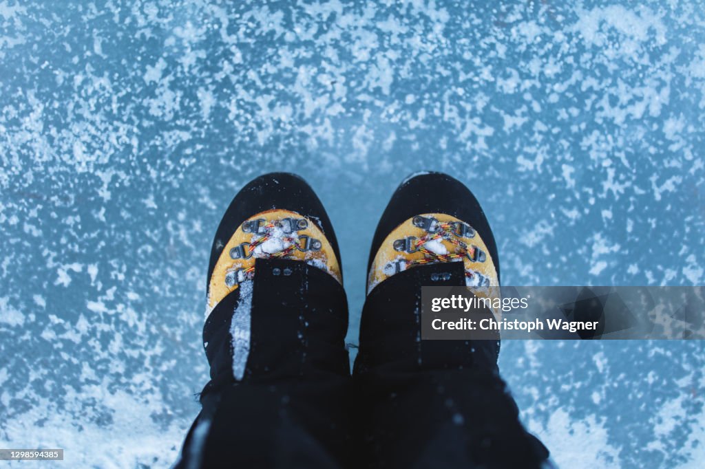 Gebirgslandschaft im Winter