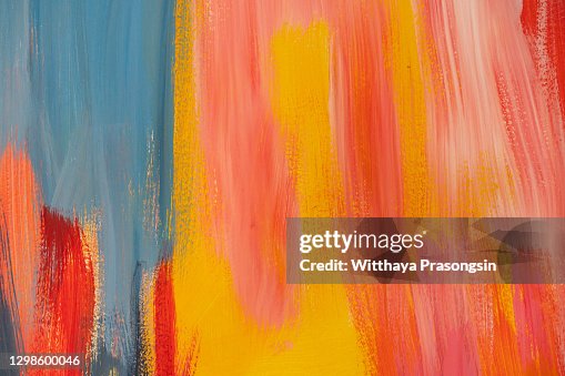 Abstract Hand-painted Art Background on Canvas Abstract Hand-painted Art Background on Canvas