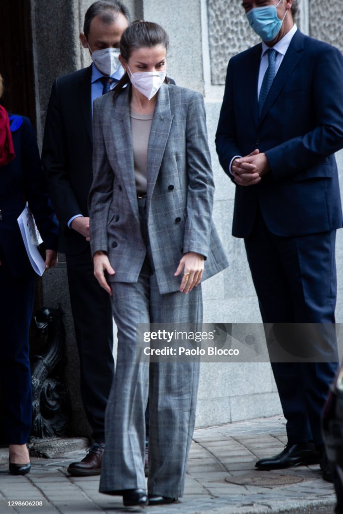Queen Letizia Arrives At The Royal Academy of Engineering