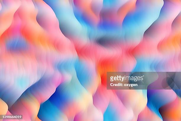 abstract wave background yellow pink blue water motion liquid seamless pattern background - fabric wave stock pictures, royalty-free photos & images