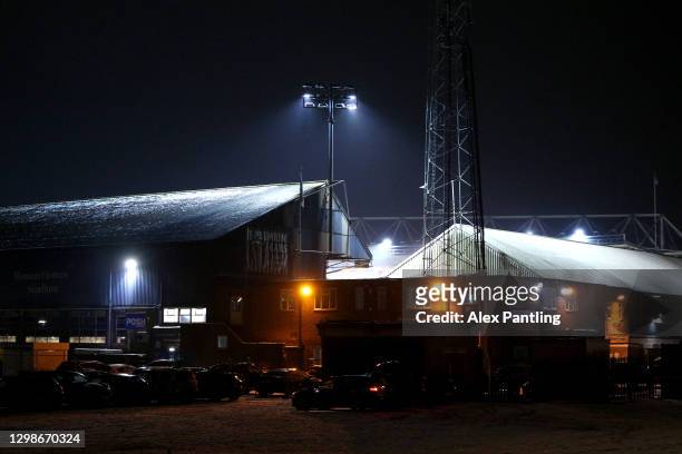General view from outside the stadium prior to the Sky Bet League One match between Peterborough United and Bristol Rovers at Weston Homes Stadium on...