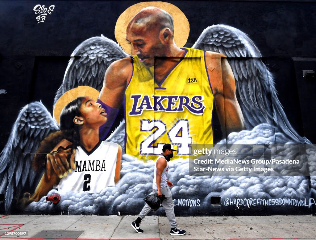 The one year Anniversary of the death of Kobe Bryant, his daughter Gianna and 7 others in a helicopter crash.