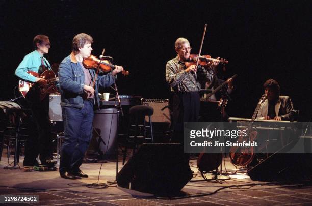 Chet Atkins performs at the Guthrie Theatre in Minneapolis, Minnesota on October 18, 1993.