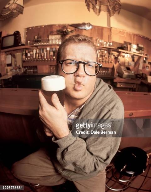 Actor Drew Carey poses for a portrait at a bar in Santa Monica, CA on .