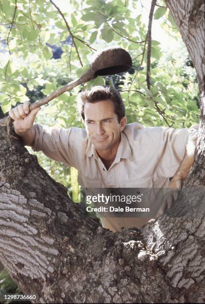 Survivor host Jeff Probst poses for a portrait at his Los Angeles, CA home on .