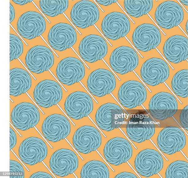 lined-up lollipops - random sampling stock illustrations