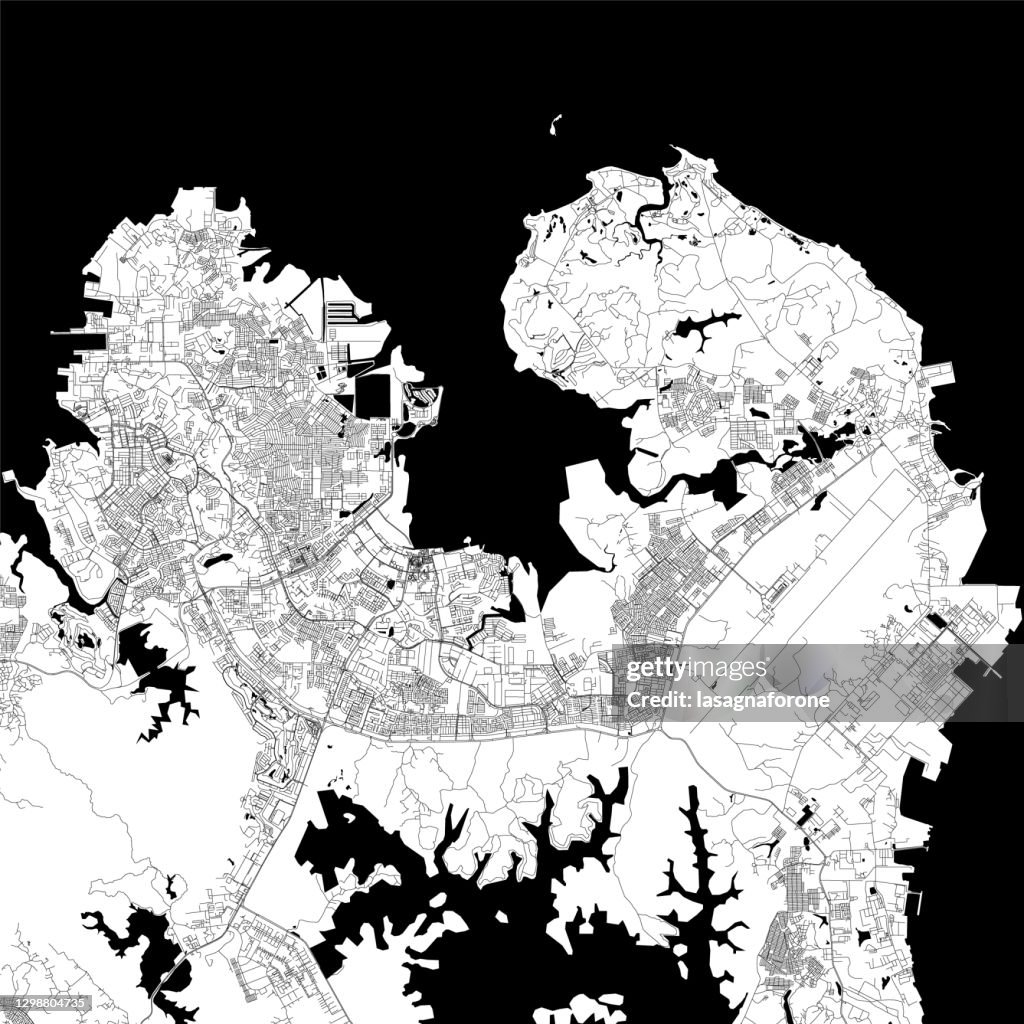 Batam, Indonesia Vector Map