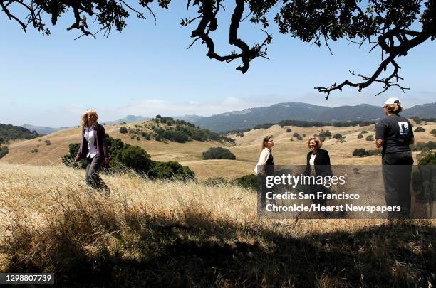 Nancy Nelson, Vice President of the Green Valley Landowners Association, Nicole Byrd, Executive Director of the Solano Land Trust, Linda Seifert, 2nd...