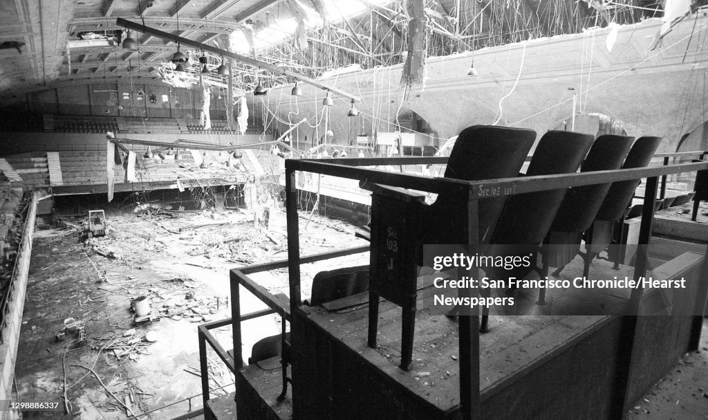 Sept. 17, 1985: The inside of the Winterland Ballroom as seen from the cheap seats during its 1985 demolition.