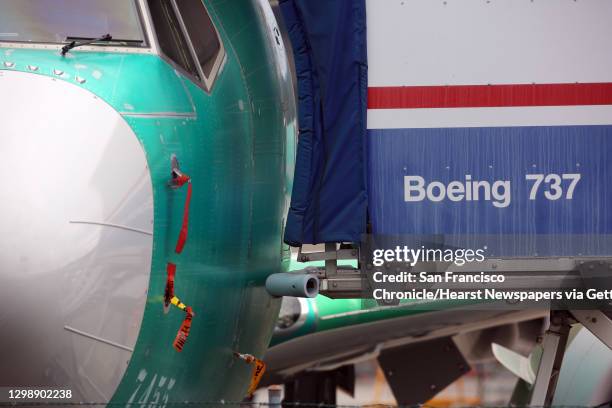 Dozens of 737 MAX jets are held at the Boeing facility in Renton as the FAA continues to keep the model grounded due to malfunctions leading to two...