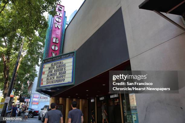 The Showbox Theater on 1st Avenue. Photographed on Aug. 9, 2018.