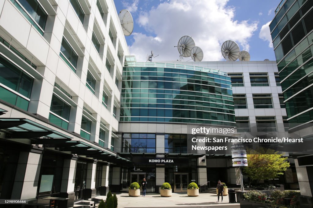 KOMO Plaza, formerly Fisher Plaza, home of Seattle's KOMO-TV, which is now a subsidiary of Sinclair Broadcast Group. Photographed April 2, 2018. (Genna Martin, seattlepi.com)