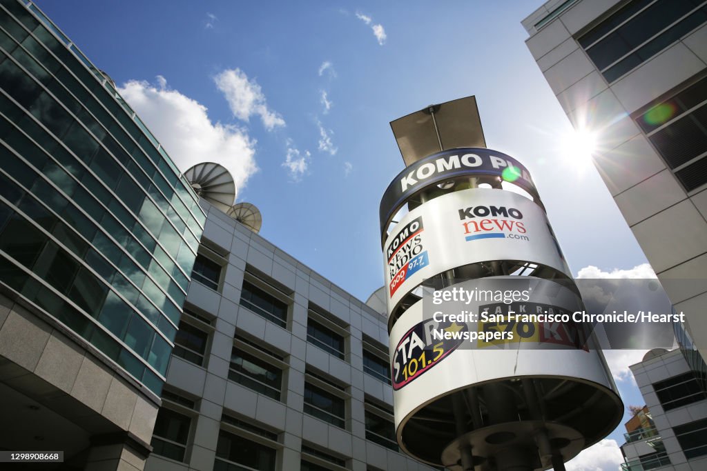 KOMO Plaza, formerly Fisher Plaza, home of Seattle's KOMO-TV, which is now a subsidiary of Sinclair Broadcast Group. Photographed April 2, 2018. (Genna Martin, seattlepi.com)