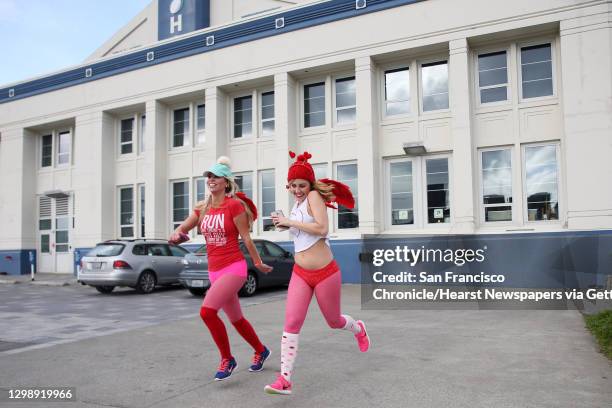 Scenes from the Cupid's Undie Run, an annual fundraiser for The Children?s Tumor Foundation and neurofibromatosis research, at Art Marble 21,...