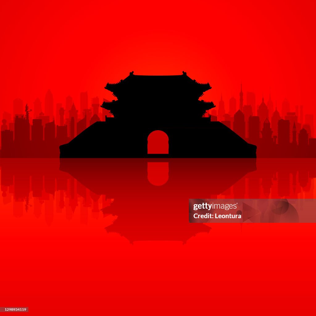 Namdaemun Gate, Seoul, South Korea (All Buildings Are Complete and Moveable)