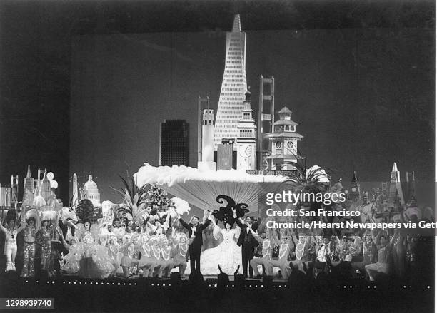 The finale at the Beach Blanket Babylon anniversary show probably May 24, 1994