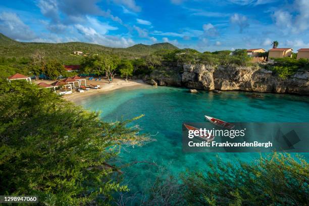 lagoon - curacao imagens e fotografias de stock