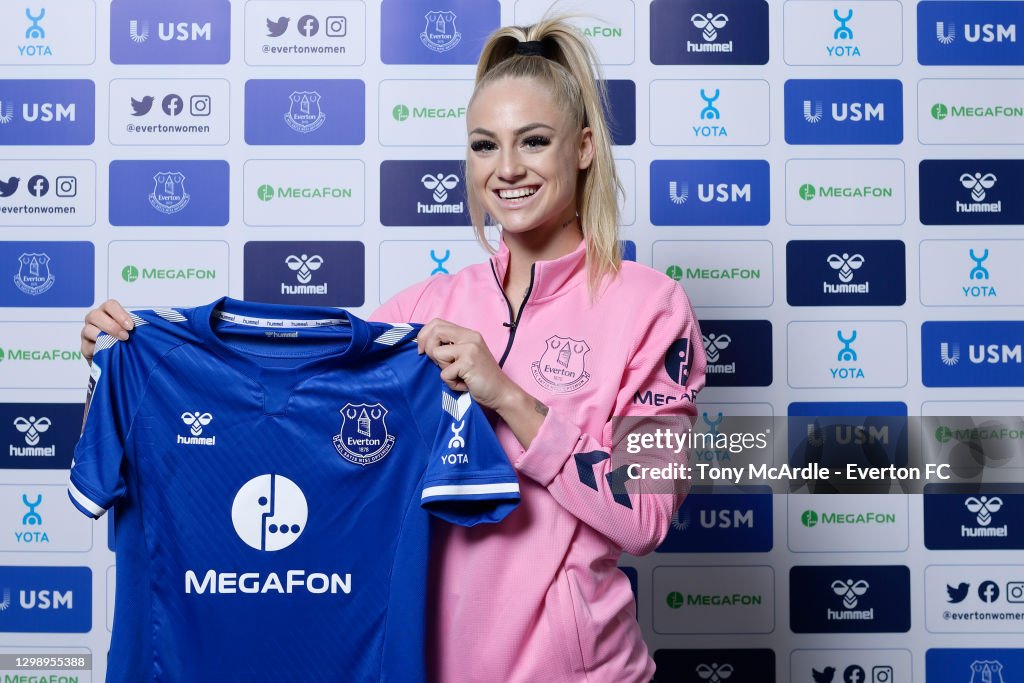Everton Women Unveil New Signing Alisha Lehmann
