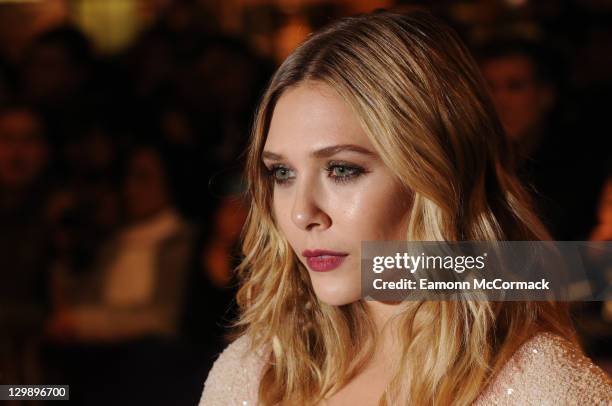 Elizabeth Olsen attends the screening of 'Martha Marcy May Marlene' at The 55th BFI London Film Festival at Vue West End on October 21, 2011 in...