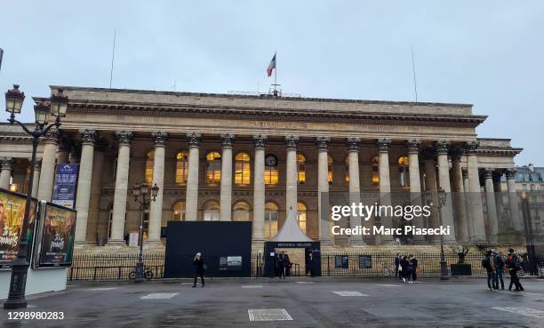 General view at Palais Brongniart on January 27, 2021 in Paris, France.