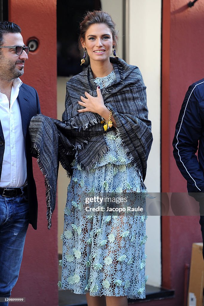 On The Set of Dolce & Gabbana Spot In Portofino - October 21, 2011