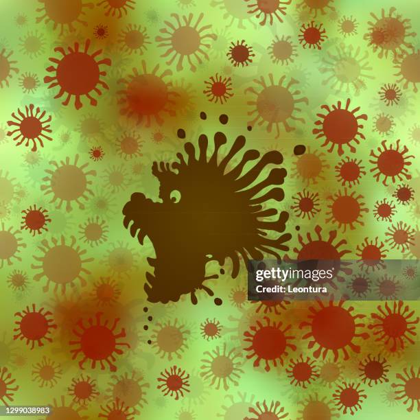 coronavirus background - avoiding danger stock illustrations