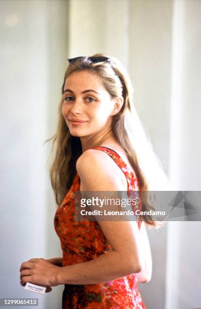 French film actress Emmanuelle Beart, Lido, Venice, Italy, 16th September 1998.
