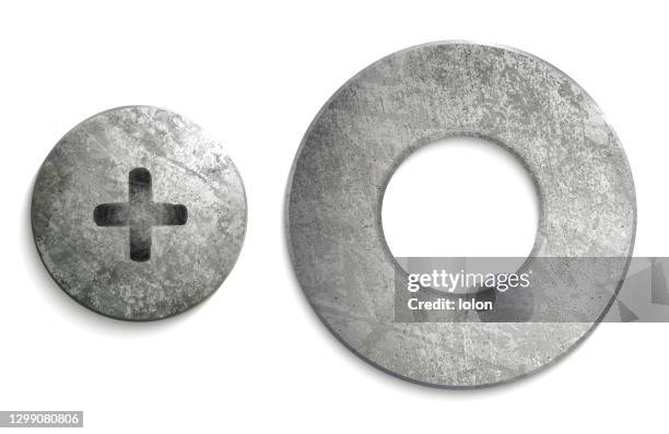 bildbanksillustrationer, clip art samt tecknat material och ikoner med metallisk skruv och bricka - rostfritt stål
