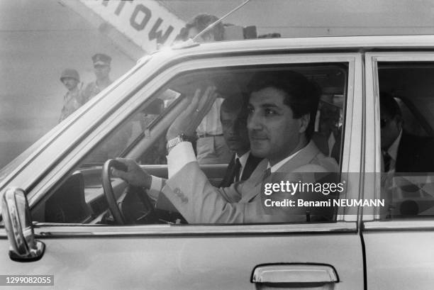 Les dernières photos de Bachir Gemayel disant adieu aux Marines le 12 Septembre 1982 à Beyrouth, Liban.