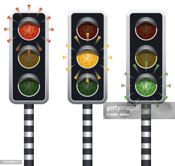 isolated traffic lights - accidental death stock illustrations