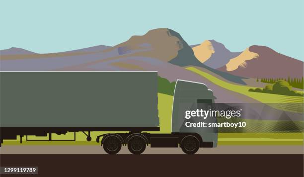 lorries or trucks - brexit icons stock illustrations