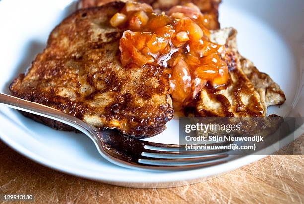 breakfast with french toast - nieuwendijk stock pictures, royalty-free photos & images