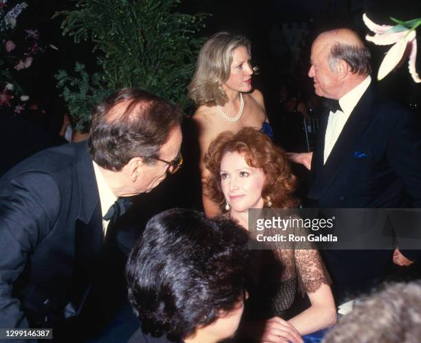 Rupert Murdoch, Ann Getty, Anna Murdoch and John Kluge attend 70th Anniversary Party for Forbes Magazine at Timberland Estates in Far Hills, New...
