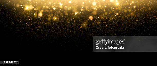 golden glitter - confetti gold ストックフォトと画像